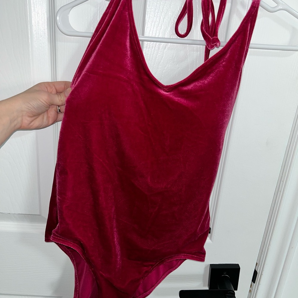 Velvet swimsuit